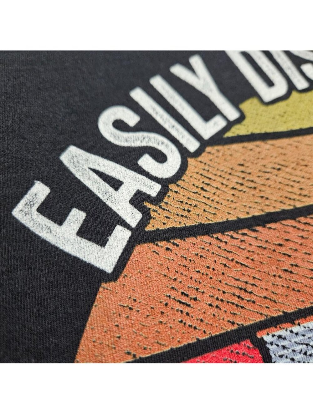 Easily Distracted by Cats & and Books womens large fitted cotton tshirt black - Picture 4 of 9